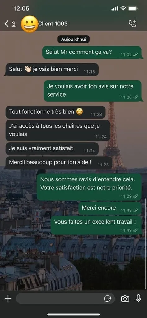 Avis client Xtream Player France – témoignage abonné satisfait service IPTV stable
